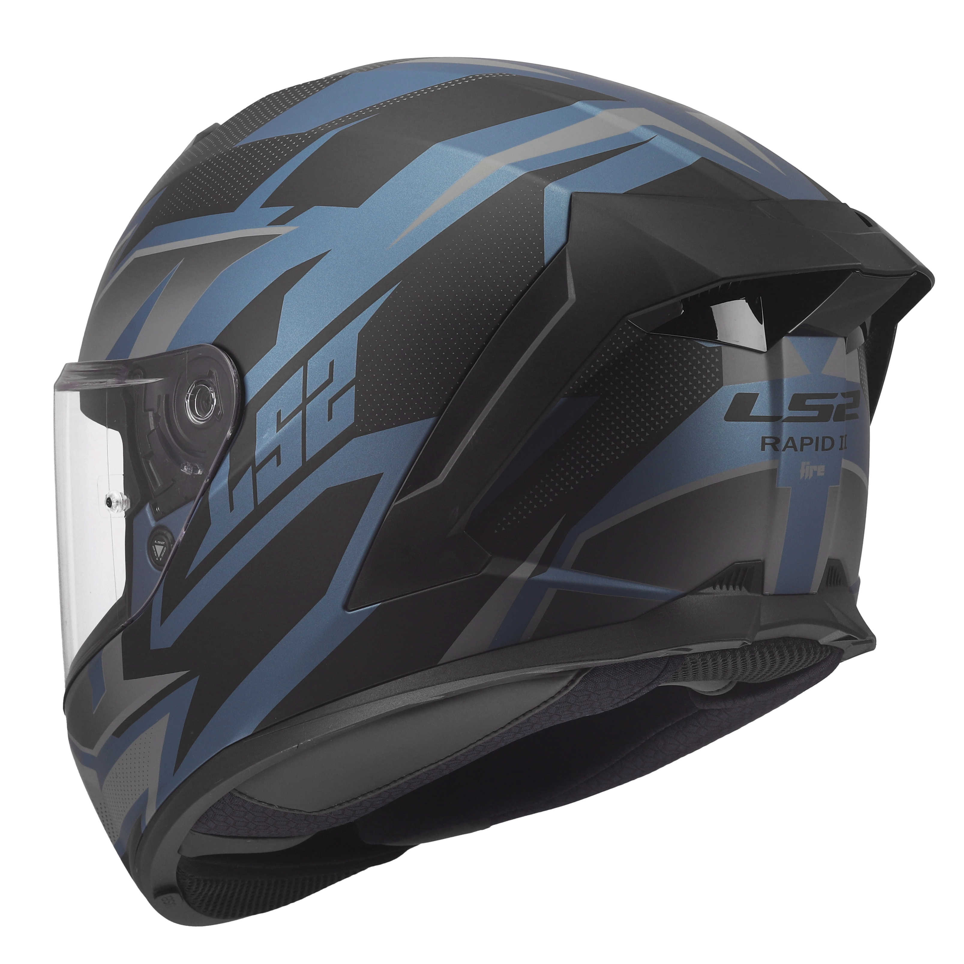 LS2 FF820 RAPID III XTREM BLACK BLUE PETROL   1682 (8)